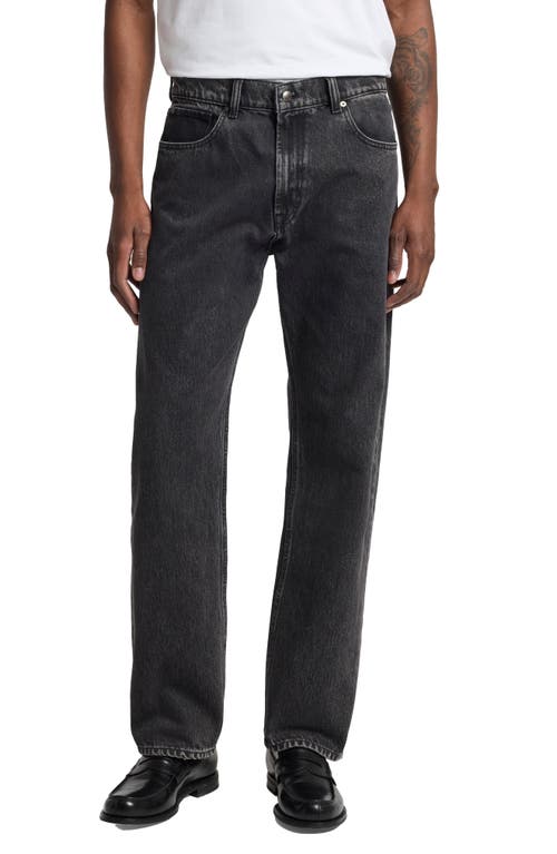 7 For All Mankind Modern Straight Leg Jeans In Black