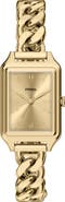 Fossil Raquel Tank Curb Chain Bracelet Watch, 23mm x 38mm
