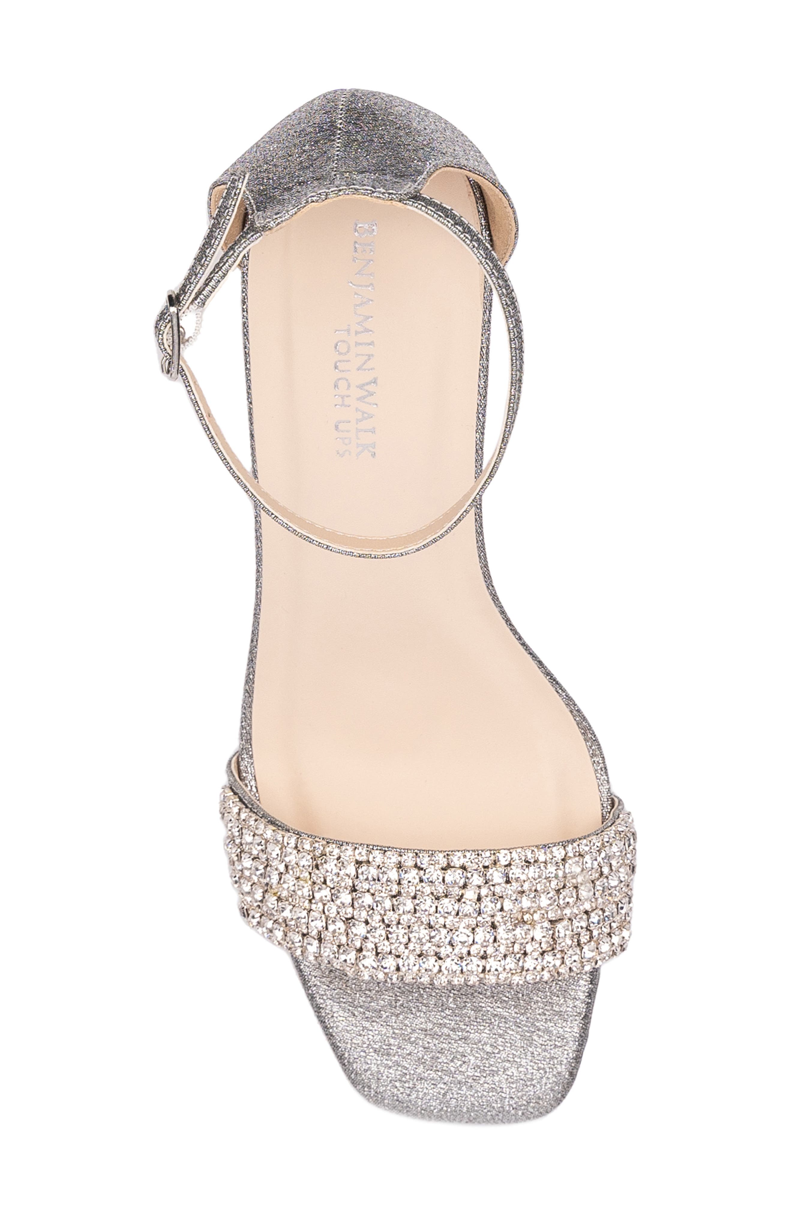 Touch Ups Jade Ankle Strap Sandal, Alternate, color, Pewter