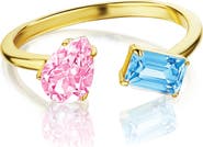 House of Frosted Topaz Meeting Ring