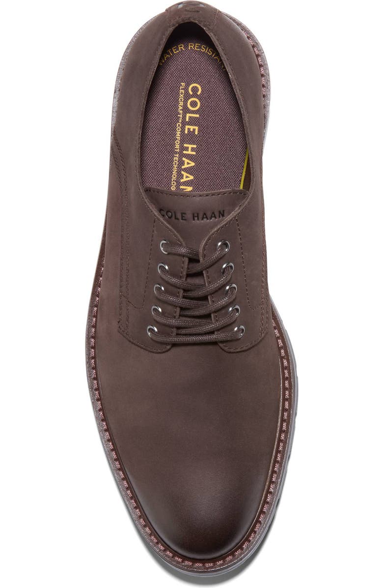 Cole Haan Chamberlin Grand Plain Toe Derby, Alternate, color, Dark Chocolate Nubuck / Black