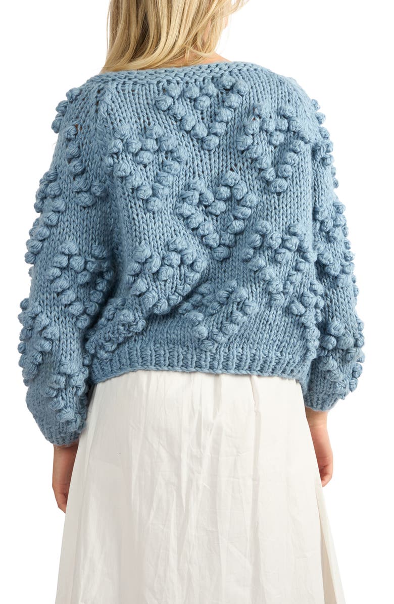 Viens Avec Moi Popcorn Cardigan, Alternate, color, 