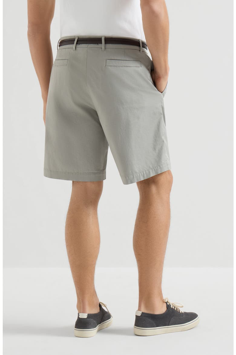 Garment-dyed Bermuda shorts, Alternate, color, Khaki