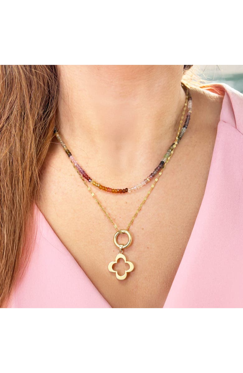 The Lovery Fine Jewelry Tundra Garnet Bead Necklace, Alternate, color, Tundra Garnet