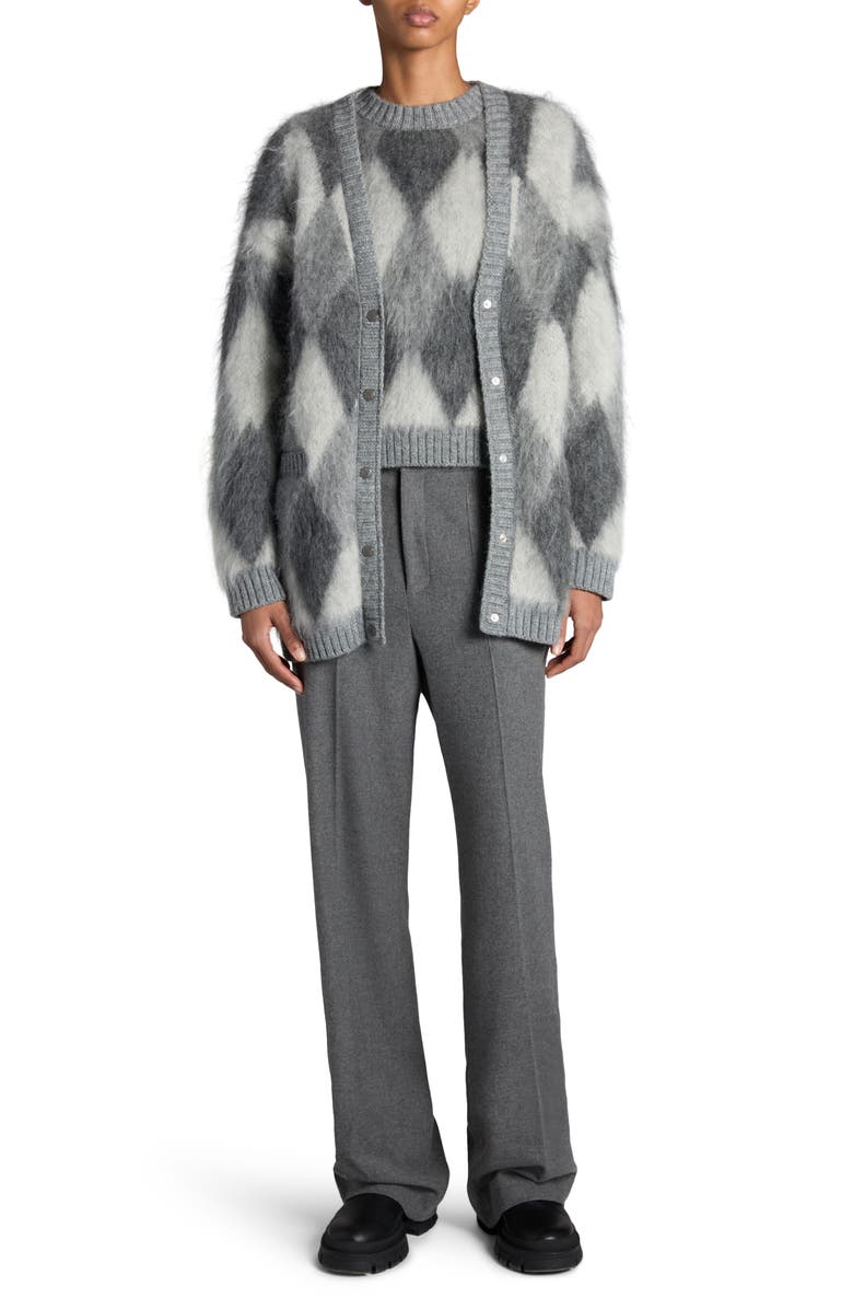 Moncler Argyle Mohair Blend Sweater, Alternate, color,