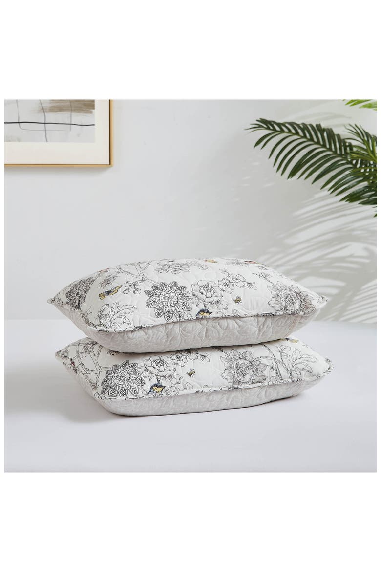 Bayberry Quilt & Sham Set, Alternate, color, OFF-WHITE
