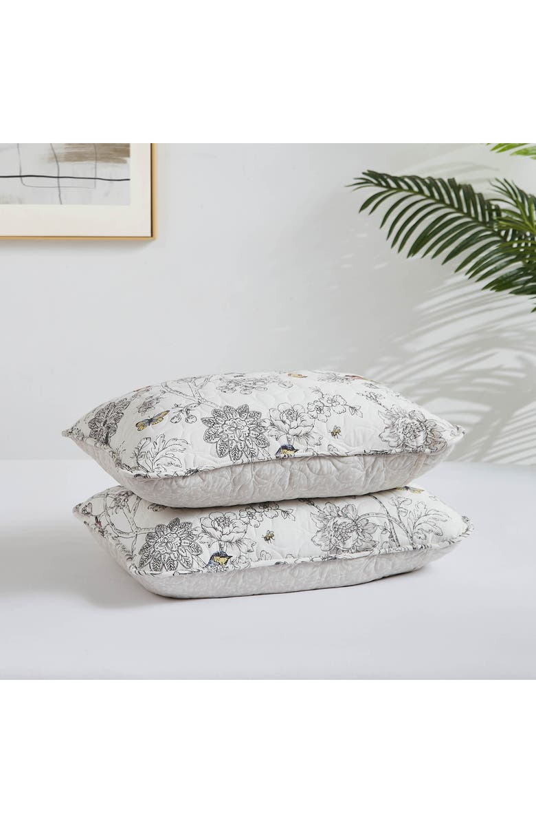 SOUTHSHORE FINE LINENS Bayberry Quilt & Sham Set, Alternate, color, Off-White