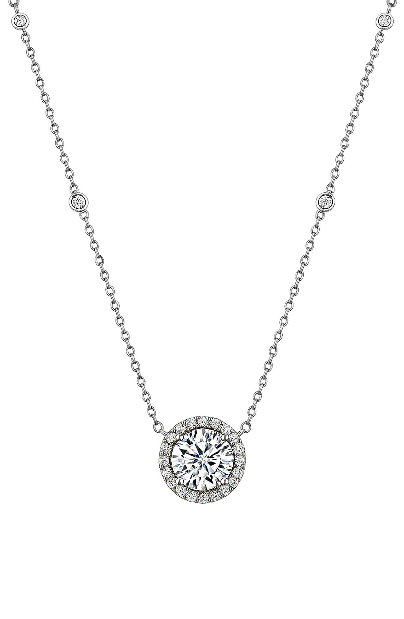House of Frosted Moissanite Pendant Necklace