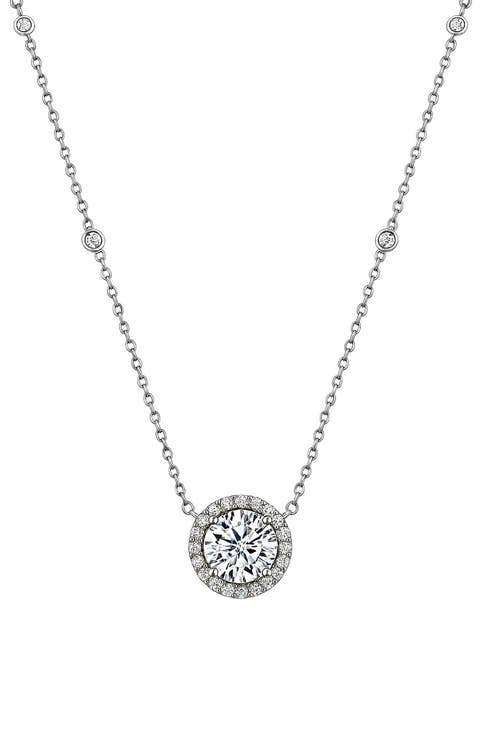 Moissanite Pendant Necklace