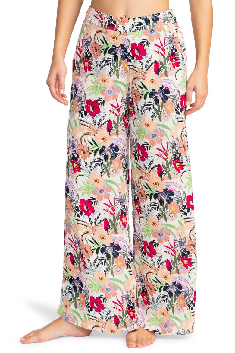 Midnight New Avenue Print Wide Leg Pants, Main, color, ASH ROSE WALLFLOWER