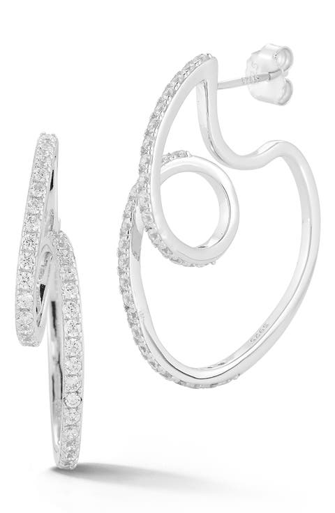 Pavé Drop Earrings
