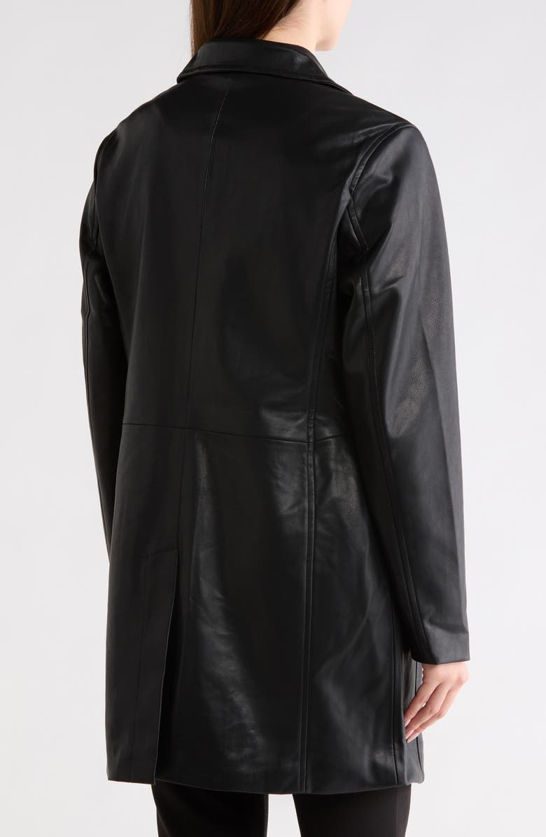 BLANKNYC Faux Leather Trench Coat, Alternate, color, Turning Point