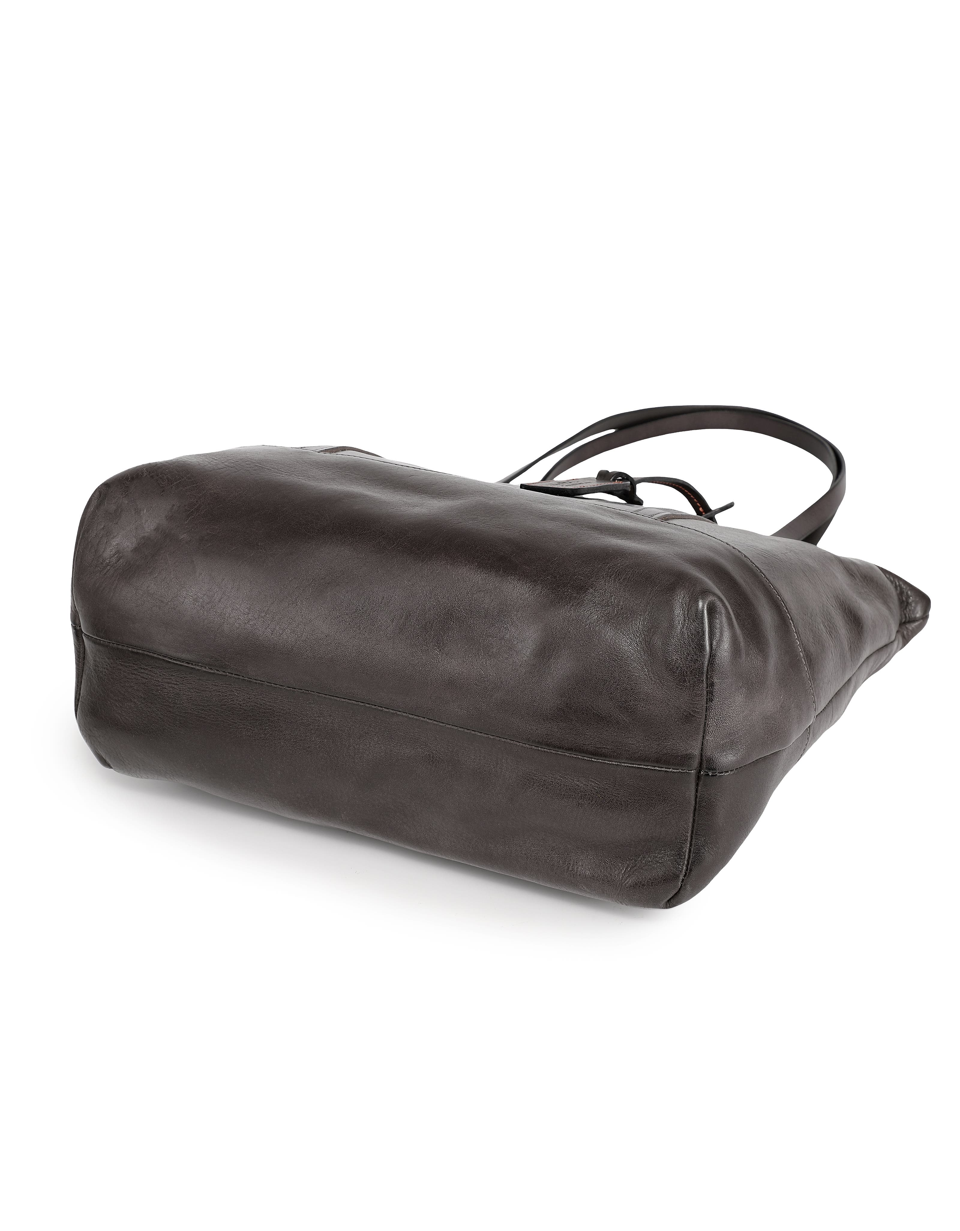 OLD TREND Crocus Genuine Leather Spacious Carryall Tote, Alternate, color, Grey