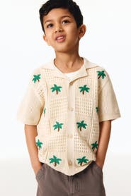 H&M Pointelle-knit Resort Shirt