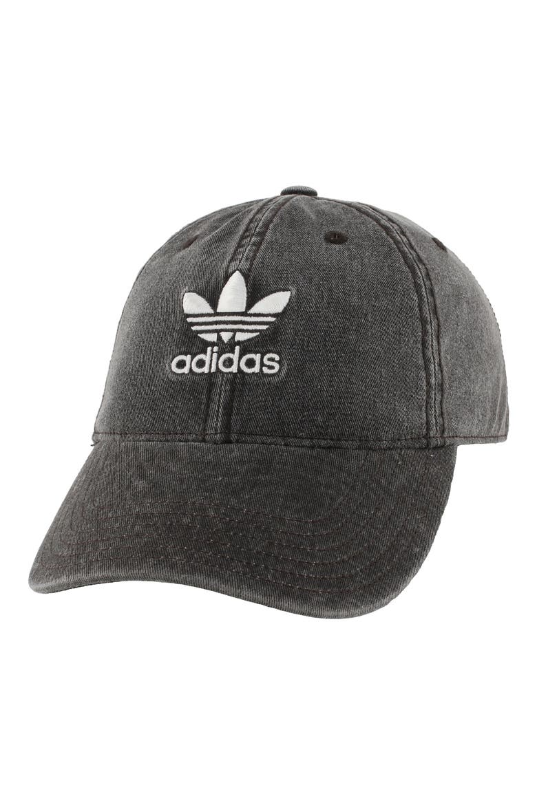Originals Relaxed Strap-Back Cap, Main, color, BLACK