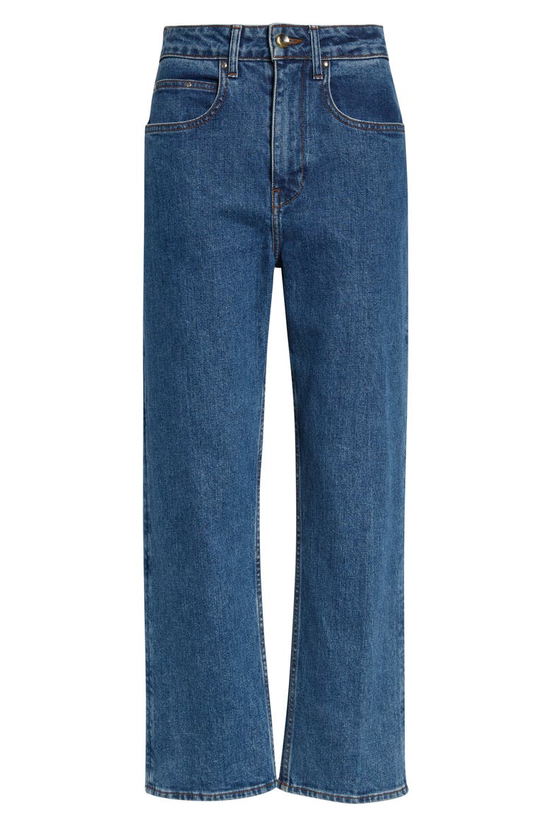 Hover High Waist Straight Leg Jeans, Alternate, color, HORIZON WASH