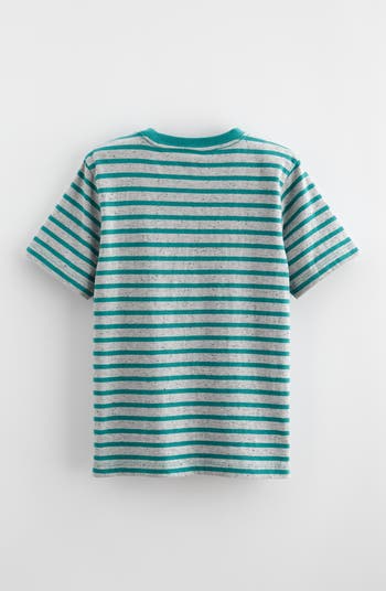Kids' Stripe Embroidered T-Shirt