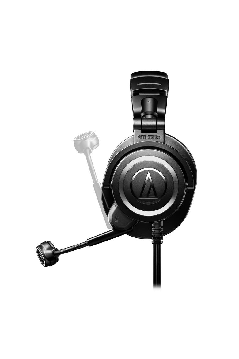 ATH-M50xSTS StreamSet Closed-Back Streaming Headset, Alternate, color, Black