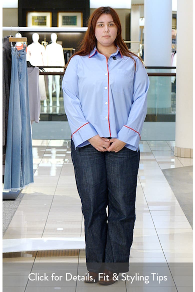 Poplin Button-Up Pajama Shirt video