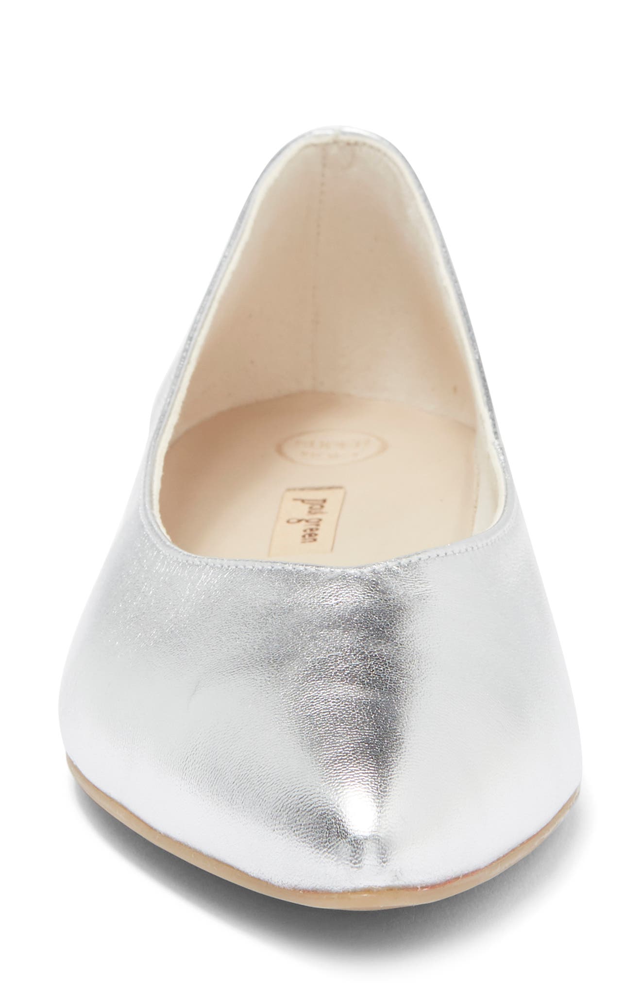 Tia Pointed Flat, Alternate, color, ALU MET NA