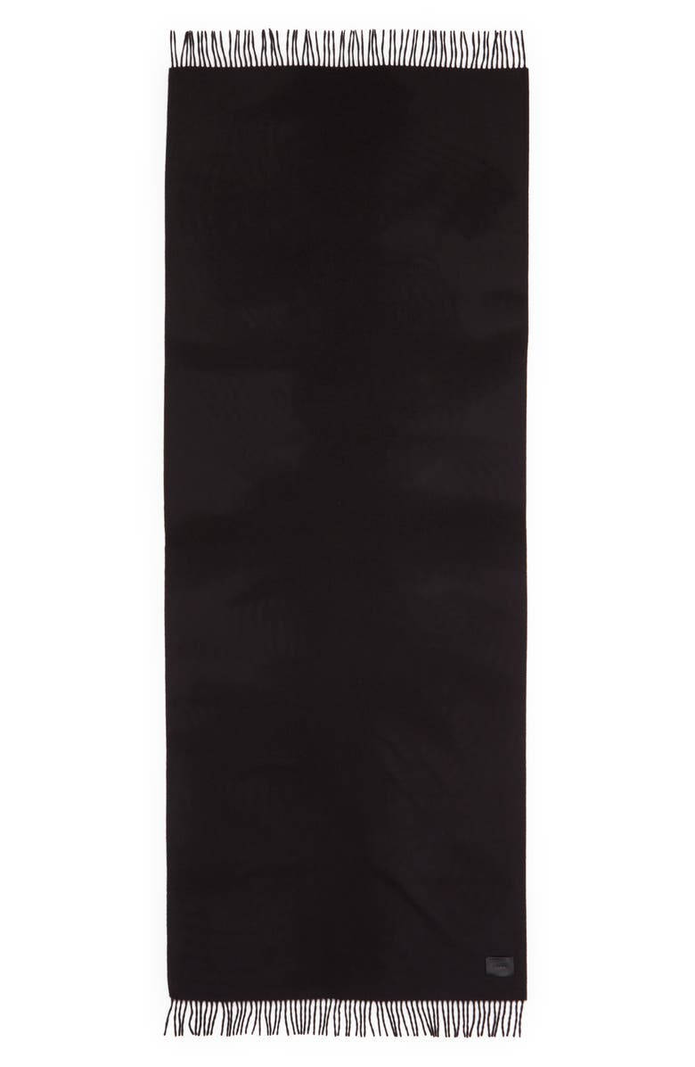 Vince Milled Fringe Trim Merino Wool Wrap, Alternate, color,