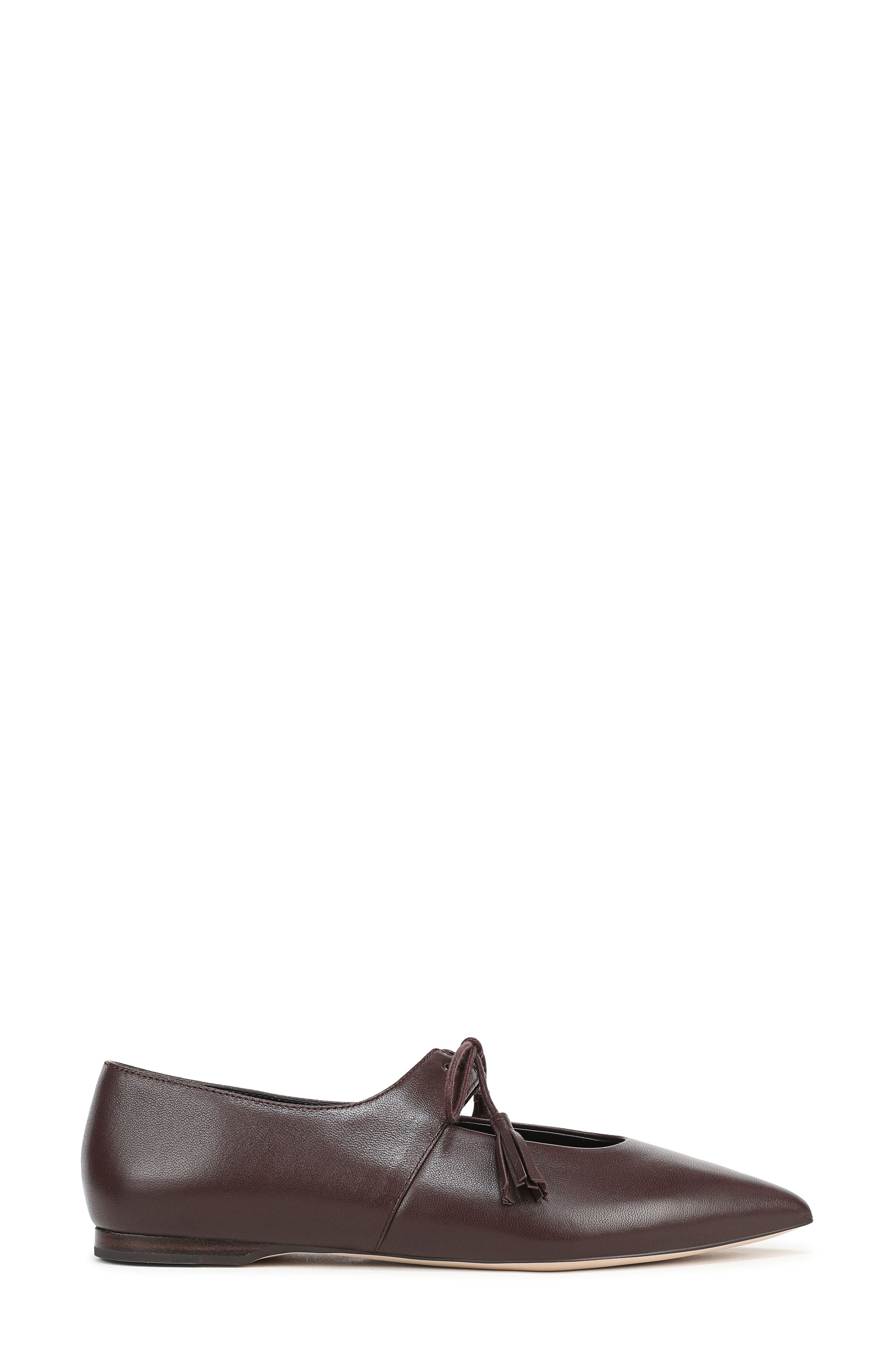 Lily Mary Jane Flat, Alternate, color, BORDEAUX