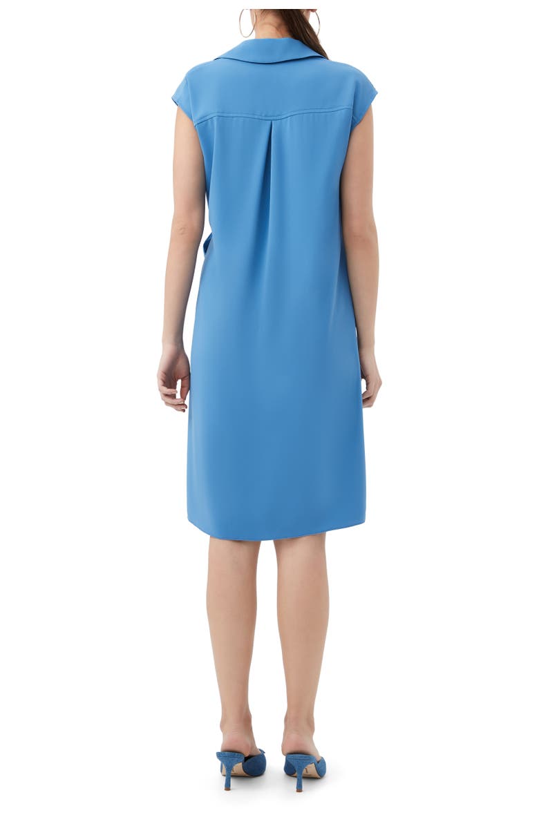 Trina Turk Meron Knee Length Wrap Dress, Alternate, color, Shibori Blue