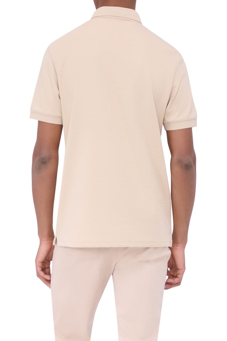 Textured Polo, Alternate, color, DESERT