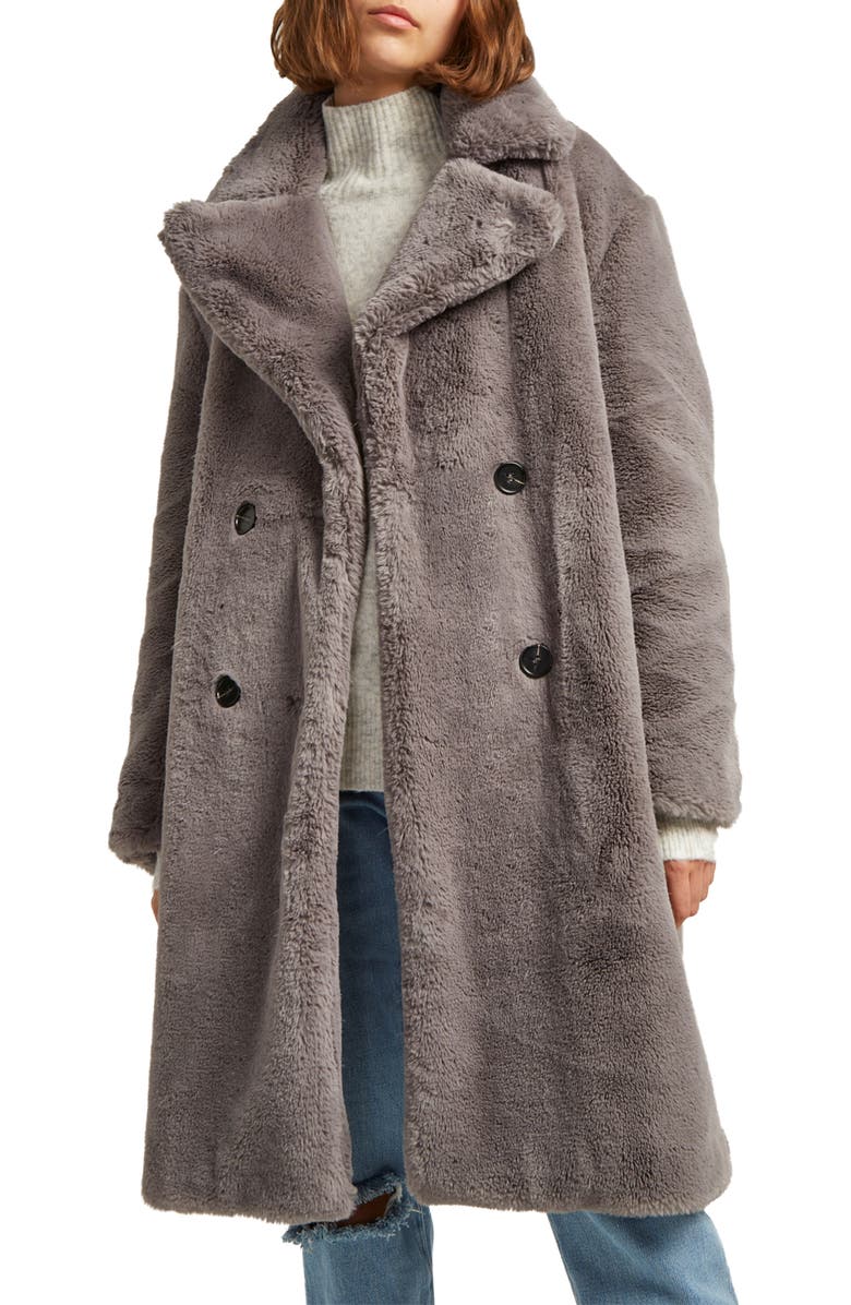 French Connection Annie Faux Fur Jacket, Main, color,