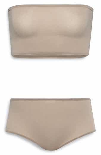 Second Skin Bandeau Bra & Boyshorts Lingerie Set