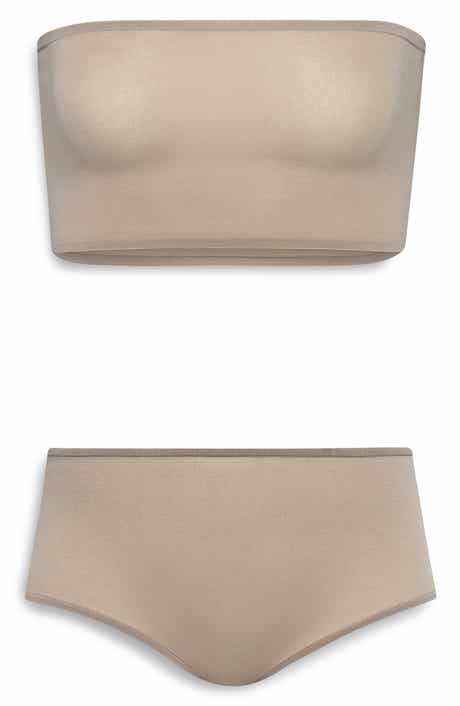 Second Skin Bandeau Bra & Boyshorts Lingerie Set