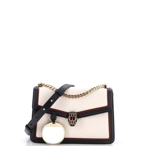 Serpenti Forever Shoulder Bag Quilted Leather Small