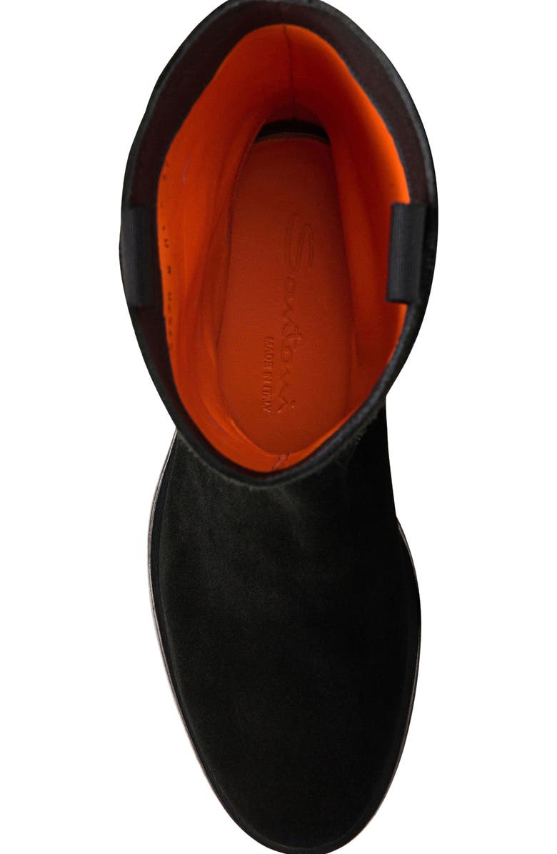 Santoni Suede boot, Alternate, color, Black