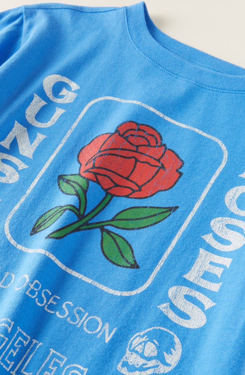 Treasure & Bond Kids' Oversize Cotton Graphic T-Shirt, Alternate, color, Blue Palace Guns N Roses