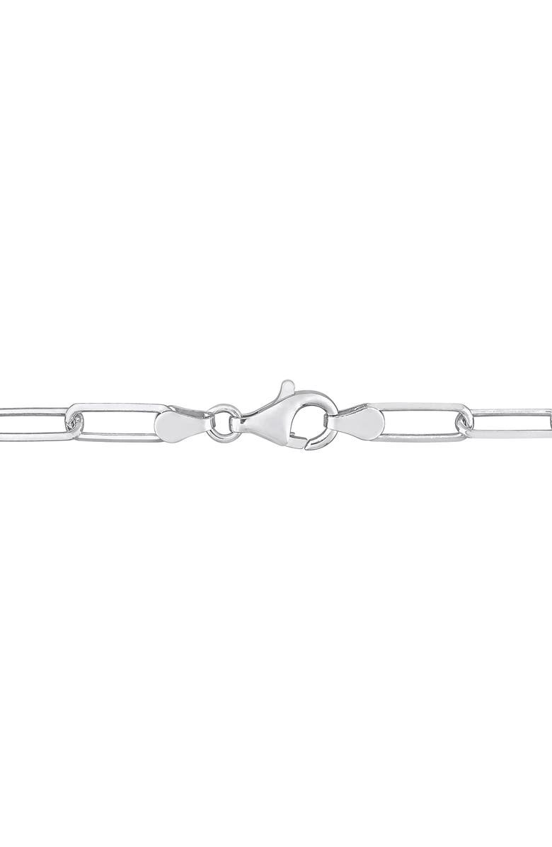 DELMAR Diamond Cut Paperclip Necklace & Bracelet Set, Alternate, color, 