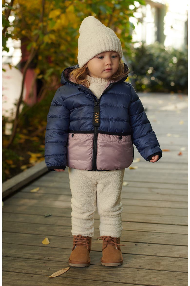 Kids' Roll Me Packable Puffer Jacket, Alternate, color, MYSTIC BLUE/ LILAC