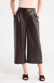 Faux Leather Culottes