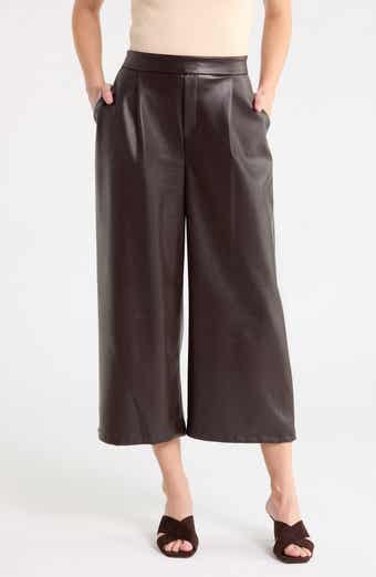 Faux Leather Culottes