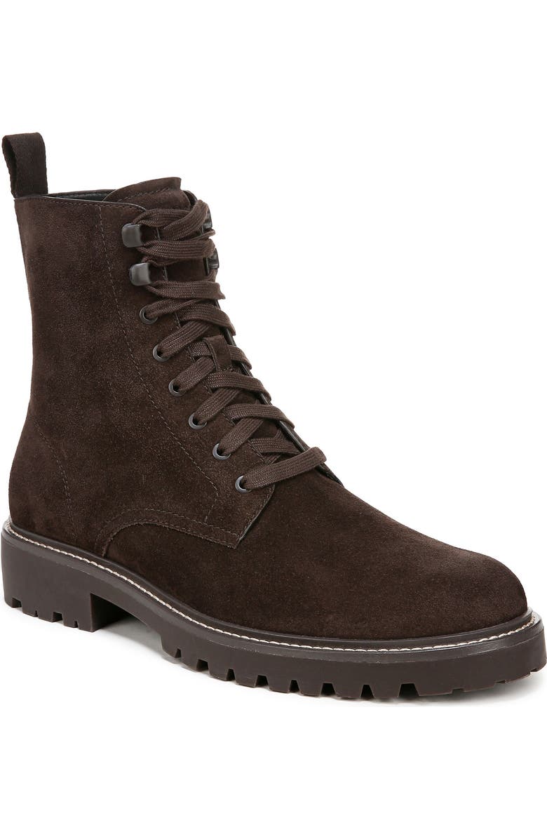 Vince Dominic Plain Toe Boot, Main, color, Cocoa Brown