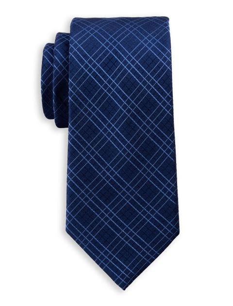 Big & Tall Salins Grid Patterned Tie