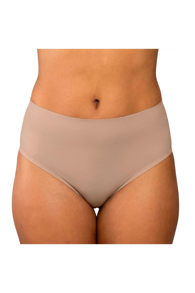 Panty Seamless Mid-Waist Brief, Alternate, color, Bare