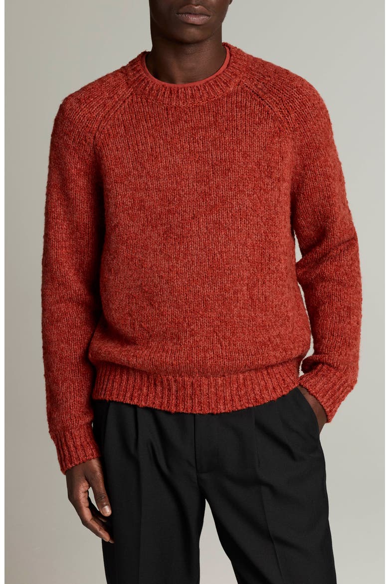 Bouclé Raglan Crewneck Sweater, Main, color, DK BEACON