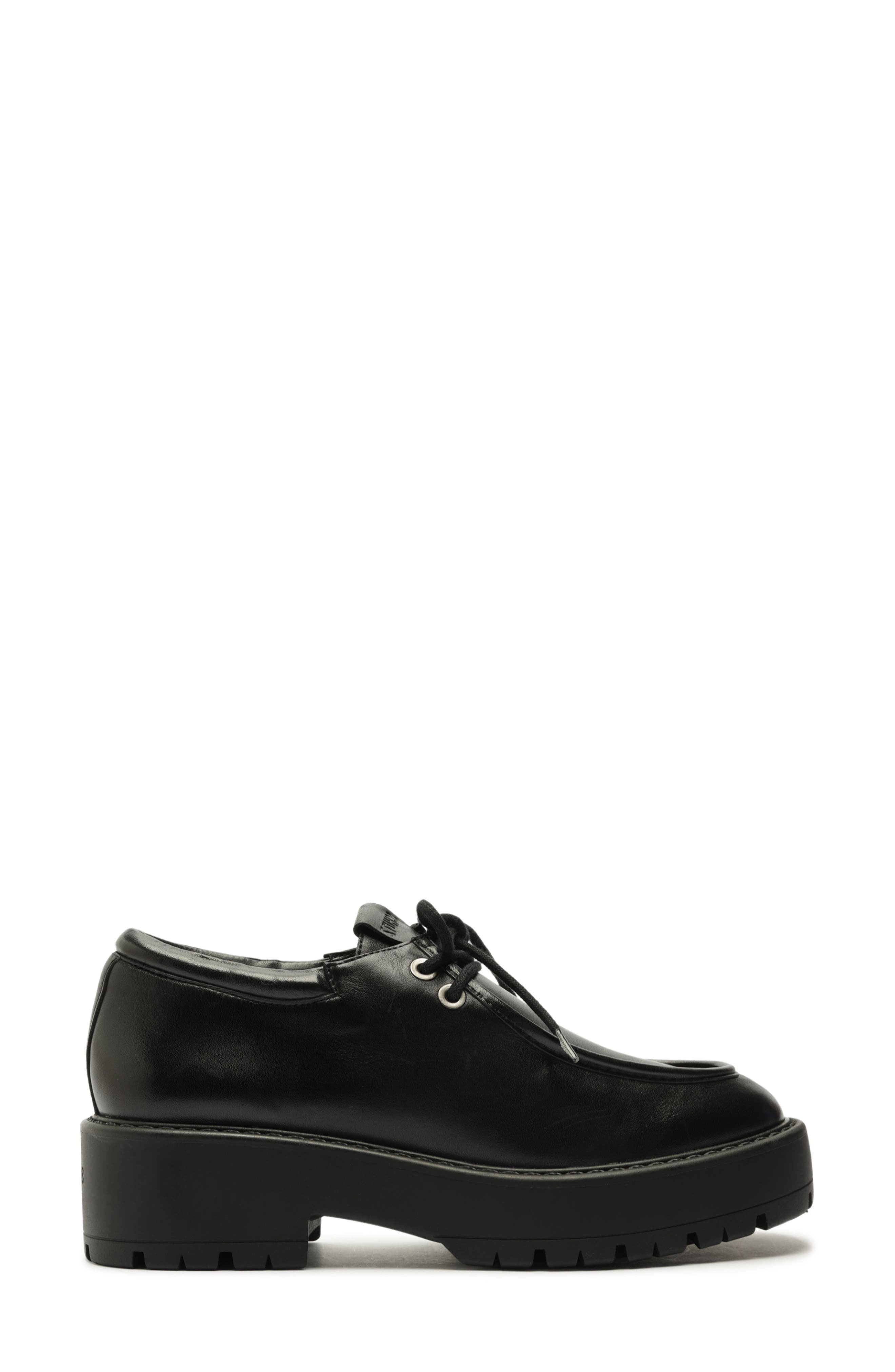 Schutz Cia Platform Loafer, Alternate, color, Black