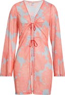 Hutch Tie Front Long Sleeve Cover-Up