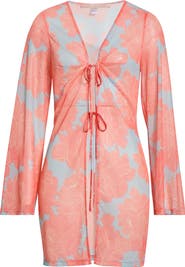 Hutch Tie Front Long Sleeve Cover-Up