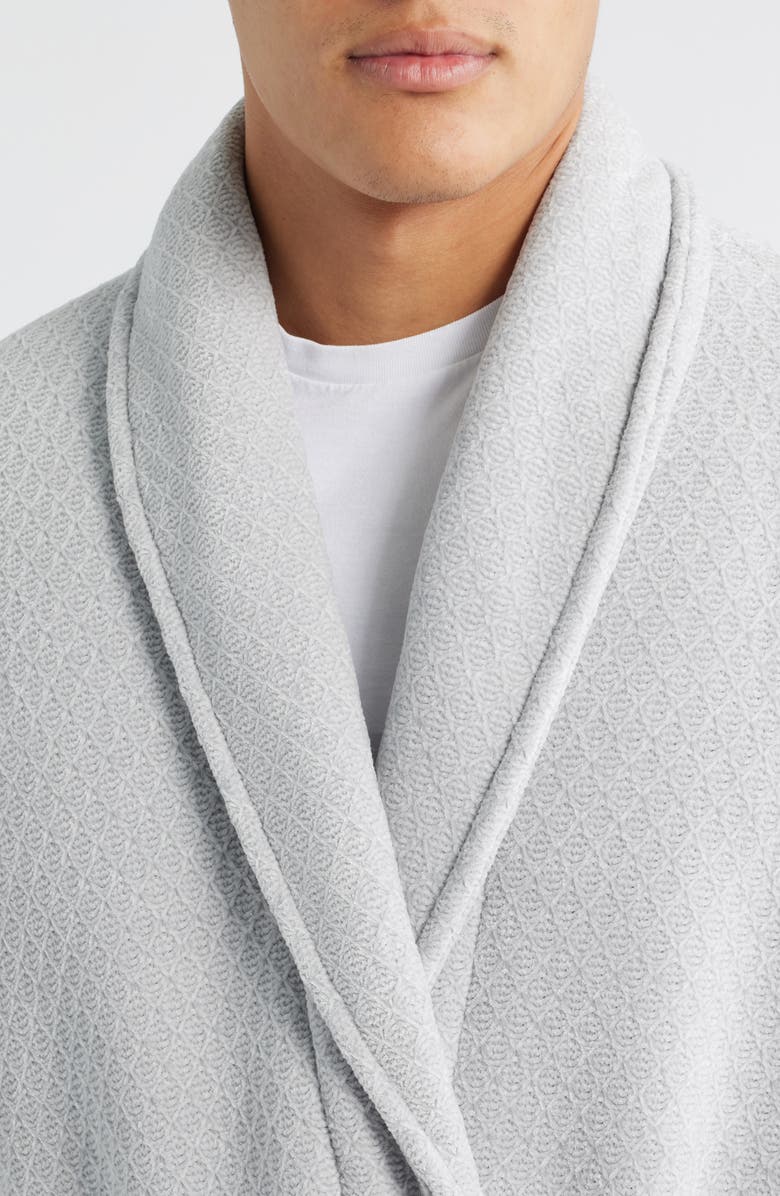 Daniel Buchler Mosaic Knit Robe, Alternate, color, Grey