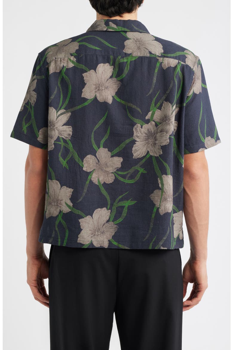 Climber Short Sleeve Button-Up Shirt, Alternate, color, JET BLACK