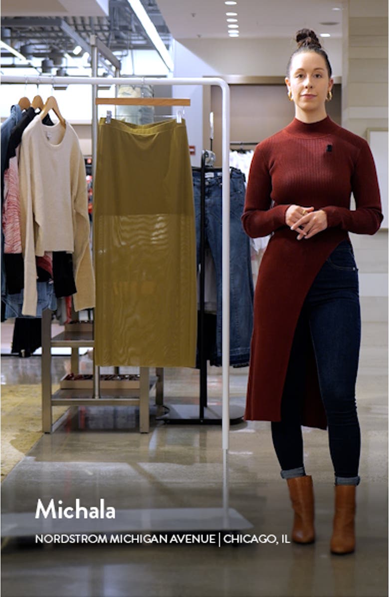 Sheer Mesh Midi Skirt, sales video thumbnail