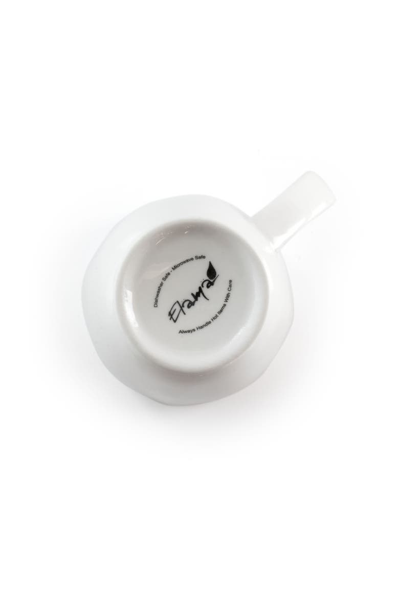 Elama Riley 12 Piece 12 Ounce Porcelain Mug Set, Alternate, color, White