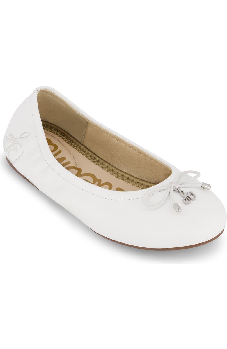 Sam Edelman Kids' Felicia Ballet Flat, Main, color, White